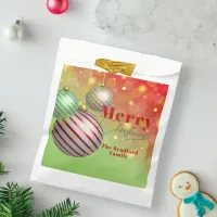 Festive Christmas Ornaments Twinkling Gold Lights Favor Bag