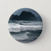 Hawaiian Coastal Island Ocean Tropical Paradise Pinback Button