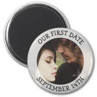 Our First  Date Personalized Reminder Magnet
