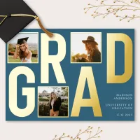 Blue Grad | Modern Photo Typography Announcement