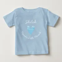 Cute Baby Heart Custom Name  Baby T-Shirt