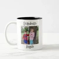 Grandma's Angels Personalized  Two-Tone Coffee Mug