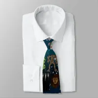 UFO Aliens Chupacabra Bigfoot Cryptids Neck Tie