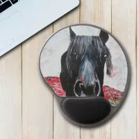 Horse lover equestrian gift  gel mouse pad