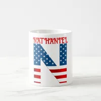 4th Of July Monogram Personalized Coffee Mug