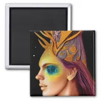 All That Glitters - Cosmic Goddess Portrait Magnet