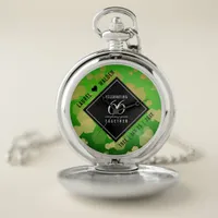 Elegant 66th Titanite Wedding Anniversary Pocket Watch