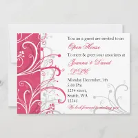 elegant pink Corporate party Invitation