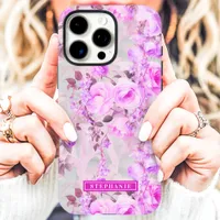 Romantic Pink and Lavender Name  iPhone 16 Pro Max Case