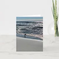 Blank Coastal Beach Note Card