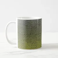 Abstract green gradient pattern coffee mug