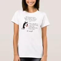Pairing Wine with Chocolate Funny Cat T-Shirt