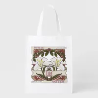 Easter Lily: Vintage Style Design Peace Hope Grocery Bag