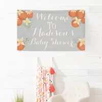 A Little Cutie is On The Way-Orange, Pastel Banner