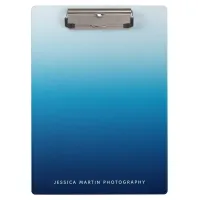 Seaside Sky and Ocean Blue Ombre Clipboard