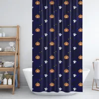 Halloween pattern shower curtain