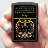 Symbol of Justice Embodying Fairness and Equality Zippo Lighter