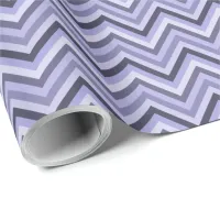 7 Shades Purple Zig Zag Stripe Wrapping Paper