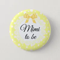 Mimi To Be Yellow Polka Dot Shower Button