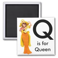 "Letter Q" is for Queen Children's Magnet