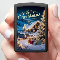 Sparkling Christmas Tree Delights Zippo Lighter