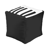 Personalized Piano Black White Keys Music Keyboard Pouf