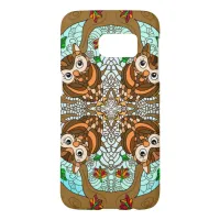 Hand Drawn Owl Mandala Artwork   Samsung Galaxy S7 Case