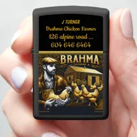 Brahma Farmer in the Barn Zippo Lighter