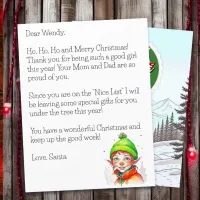 Personalized Letter from Santa Claus for Children