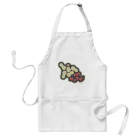 Go Nuts Funny Snack Food Design Motto Logo Adult Apron