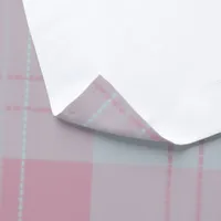 Buffalo Plaid Pink and Blue | Blackout Curtains