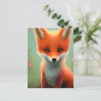 Adorable Red Fox Postcard