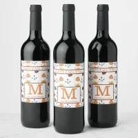 Personalized Fall Wine Label