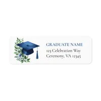 Class of 2024 Blue Graduate Return Address Labels