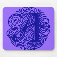 Monarchia Blue "A" Mouse Pad