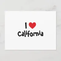 I Love California Postcard