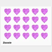 Light Purple Camouflage Heart Sticker