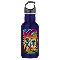 Alien Disc Golf Stainless Steel Water Bottle