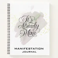 *~* Manifestation Manifesting AP85 Rose Mint Notebook