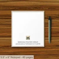 Elegant Personalized Business Notepad