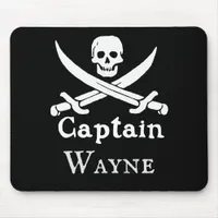 Personalized Pirate Captain Mouse Pad