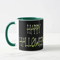 Halloween Snakes and Bones Text Mug