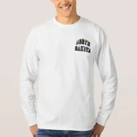 North Dakota Picture Quote Long Sleeve Mens T-Shirt