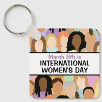 IWD International Women's Day March 8th Keychain