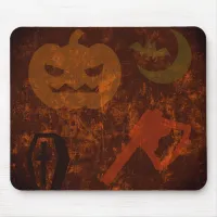 Halloween Scares on Eerie Background Mouse Pad