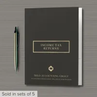 Tax Folders for Accountants and CPAs with Logo