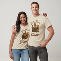 Gather and Game Funny Thanksgiving Boardgame Art T-Shirt