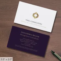 Double Sided Elegant Logo Business Card