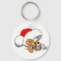 Dear Santa Mouse Keychain