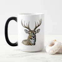 Beautiful Deer with Antlers Magic Mug